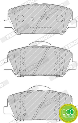 Brake Pad Set, disc brake - FDB4703 FERODO