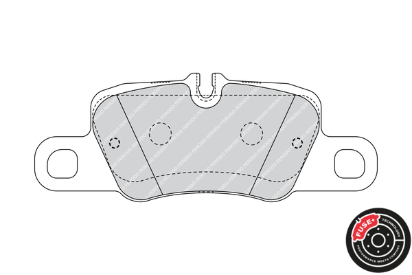Brake Pad Set, disc brake - FDB4713 FERODO