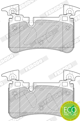 Brake Pad Set, disc brake - FDB4714 FERODO