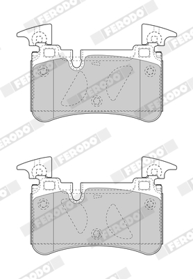 Brake Pad Set, disc brake - FDB4714 FERODO