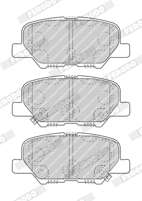 Brake Pad Set, disc brake - FDB4739 FERODO