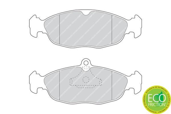 Brake Pad Set, disc brake - FDB4749 FERODO