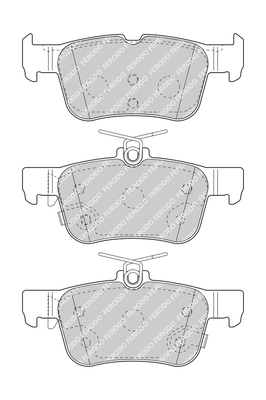 Brake Pad Set, disc brake - FDB4798 FERODO