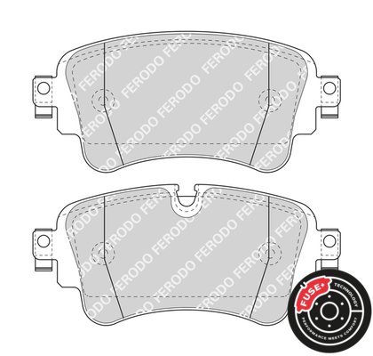 Brake Pad Set, disc brake - FDB4807 FERODO