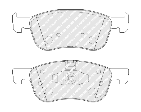 Brake Pad Set, disc brake - FDB4816 FERODO