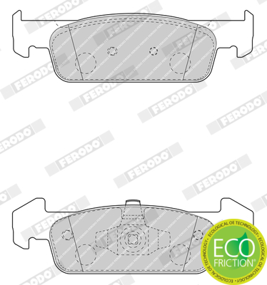 Brake Pad Set, disc brake - FDB4822 FERODO