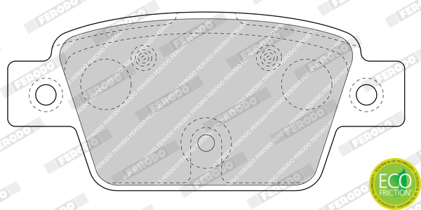 Brake Pad Set, disc brake - FDB4829 FERODO