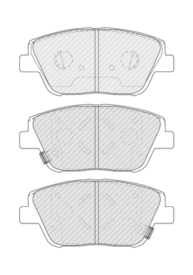 Brake Pad Set, disc brake - FDB4831 FERODO