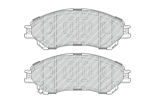 Brake Pad Set, disc brake - FDB4884 FERODO