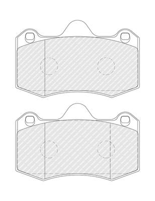 Brake Pad Set, disc brake - FDB4887 FERODO