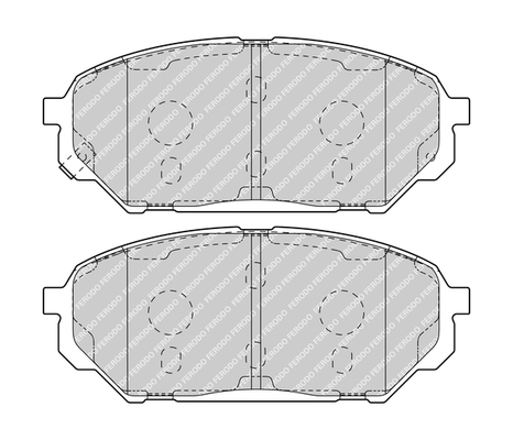 Brake Pad Set, disc brake - FDB4889 FERODO