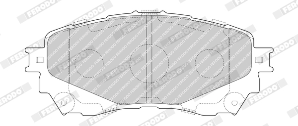 Kit pastiglie freno, Freno a disco - FDB4891 FERODO