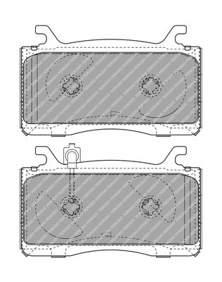 Brake Pad Set, disc brake - FDB4932 FERODO