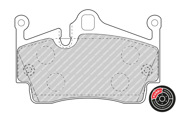 Brake Pad Set, disc brake - FDB4965 FERODO