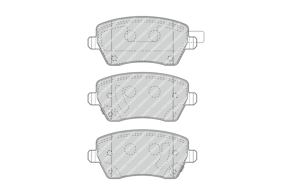 Brake Pad Set, disc brake - FDB4966 FERODO
