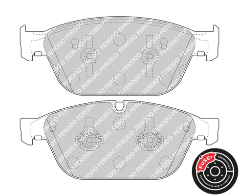 Brake Pad Set, disc brake - FDB4969 FERODO