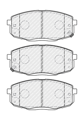 Brake Pad Set, disc brake - FDB4985 FERODO