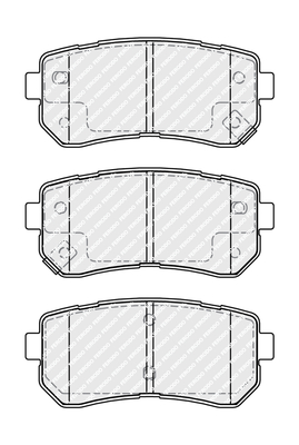 Brake Pad Set, disc brake - FDB4986 FERODO
