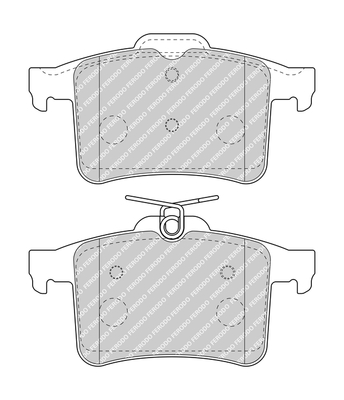 Brake Pad Set, disc brake - FDB5014 FERODO