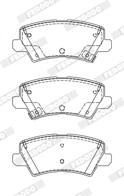 Brake Pad Set, disc brake - FDB5036 FERODO