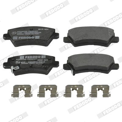 Brake Pad Set, disc brake - FDB5036 FERODO
