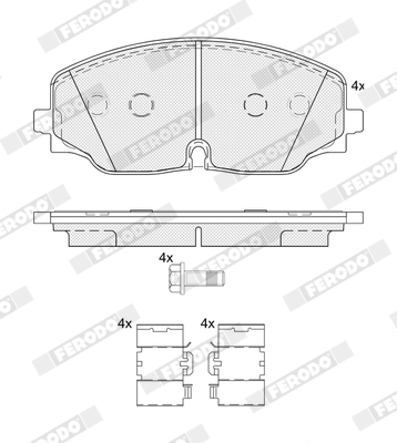Brake Pad Set, disc brake - FDB5063 FERODO