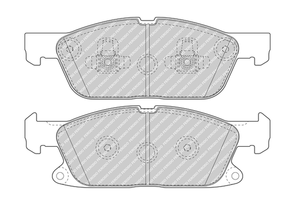 Brake Pad Set, disc brake - FDB5087 FERODO