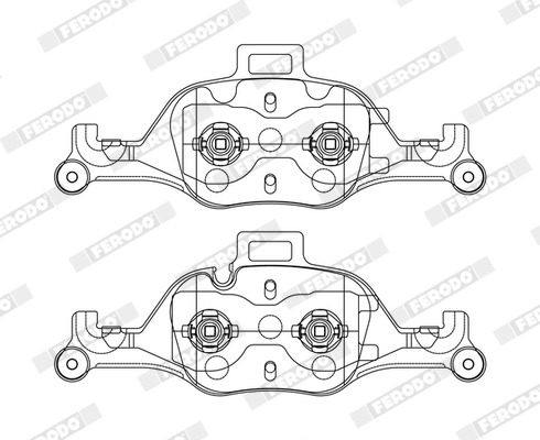 Комплект тормозных колодок, дисковый тормоз - FDB5114 FERODO