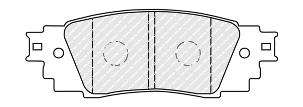 Brake Pad Set, disc brake - FDB5122 FERODO