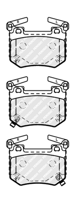 Brake Pad Set, disc brake - FDB5150 FERODO