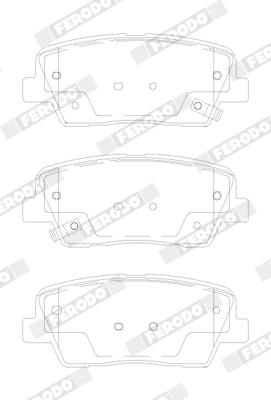 Brake Pad Set, disc brake - FDB5152 FERODO
