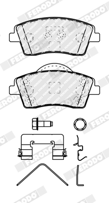 Brake Pad Set, disc brake - FDB5154 FERODO