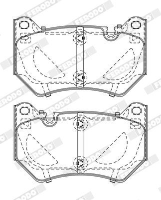 Brake Pad Set, disc brake - FDB5156 FERODO