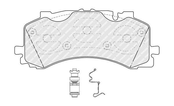 Brake Pad Set, disc brake - FDB5200 FERODO