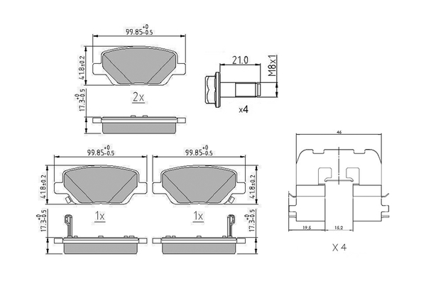 Brake Pad Set, disc brake - FDB5212 FERODO