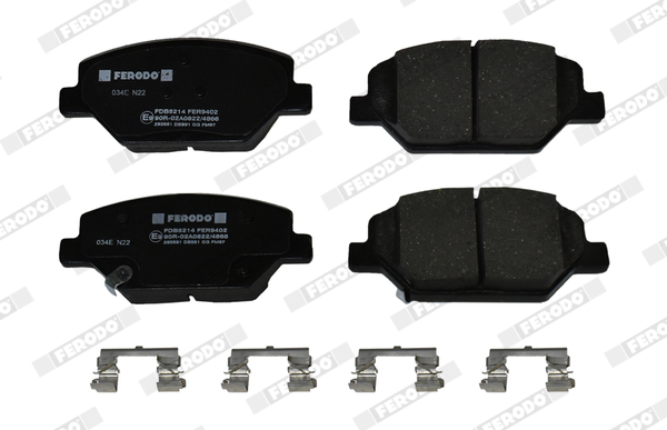 Brake Pad Set, disc brake - FDB5214 FERODO