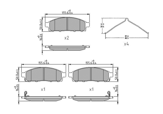 Brake Pad Set, disc brake - FDB5226 FERODO
