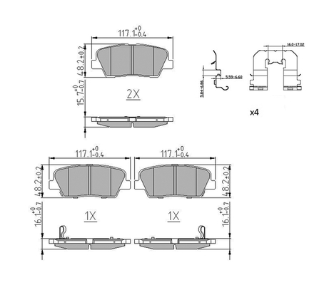 Brake Pad Set, disc brake - FDB5238 FERODO