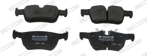 Brake Pad Set, disc brake - FDB5241 FERODO