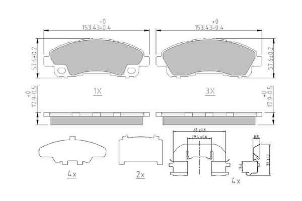 Brake Pad Set, disc brake - FDB5243 FERODO