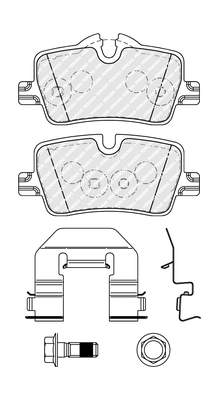 Brake Pad Set, disc brake - FDB5278 FERODO