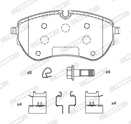 Brake Pad Set, disc brake - FDB5279 FERODO