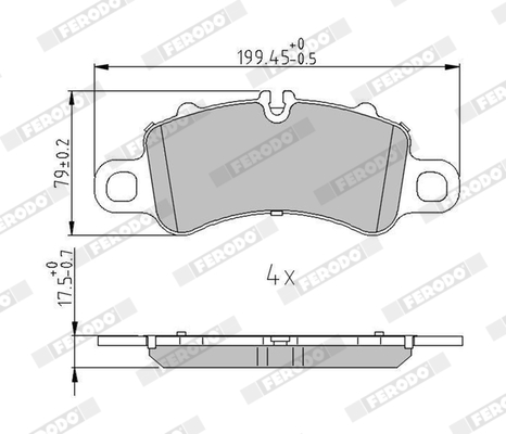 Brake Pad Set, disc brake - FDB5280 FERODO