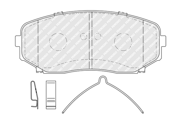 Brake Pad Set, disc brake - FDB5285 FERODO