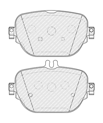 Brake Pad Set, disc brake - FDB5287 FERODO