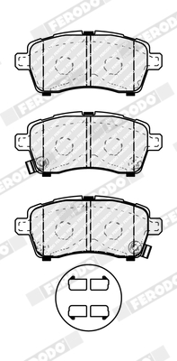 Brake Pad Set, disc brake - FDB5289 FERODO