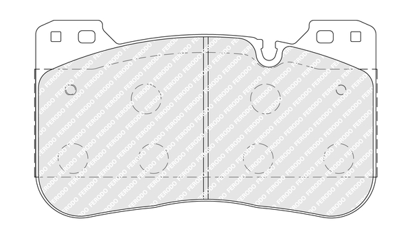 Kit pastiglie freno, Freno a disco - FDB5301 FERODO