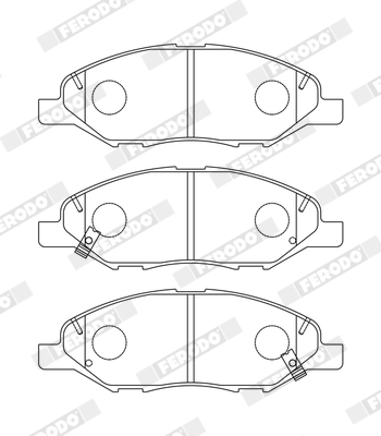 Brake Pad Set, disc brake - FDB5303 FERODO