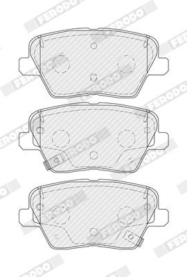 Brake Pad Set, disc brake - FDB5334 FERODO