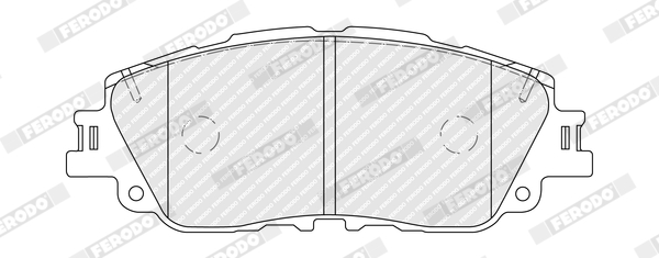 Kit pastiglie freno, Freno a disco - FDB5348 FERODO